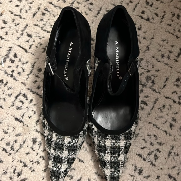 A Marinelli textured kitten heels - Picture 5 of 6